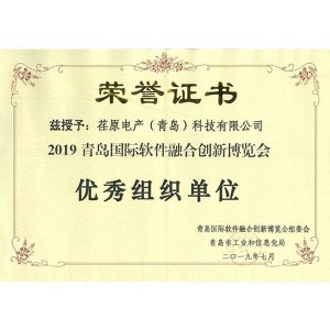 2019青岛国际软件融合创新博览会优秀组织单位